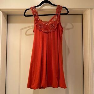 Orange Babydoll Dress